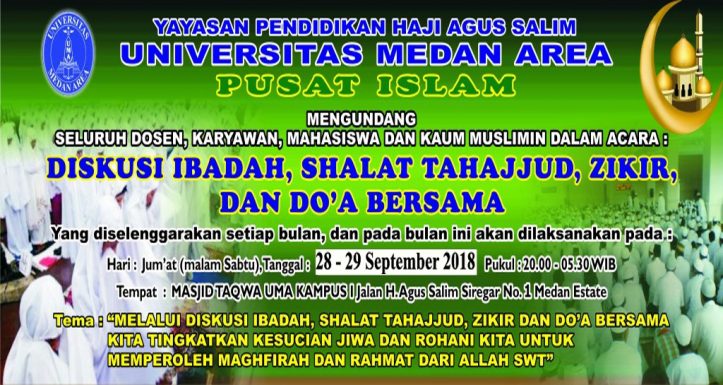 Dzikir Tahajud Dan Doa Bersama Bulan September 2018 Bkm At Taqwa Uma